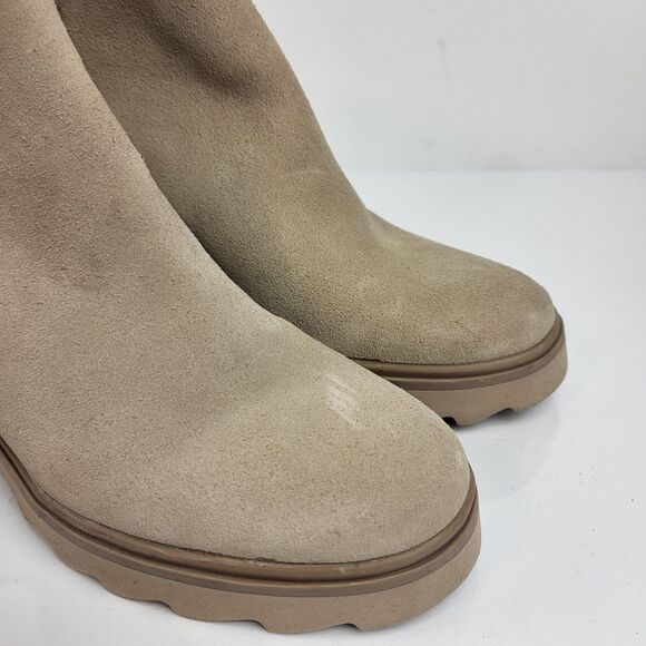 Dolce Vita Women Martey waterproof Boots Booties Chunky Block Heel Suede Zip 6.5 - Picture 8 of 15